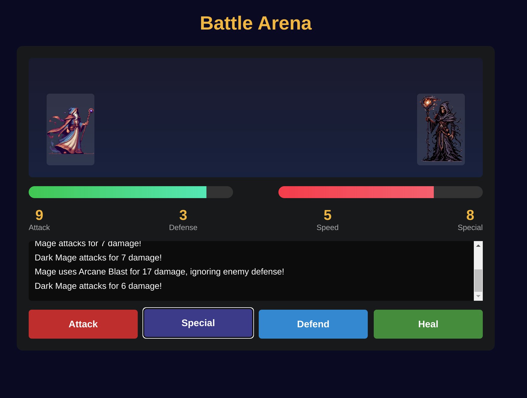 Battle arena fight simulator Game